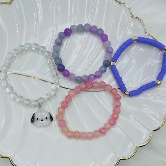 Pochacco beaded Arm Candy  Bracelet - Picture 4 of 7